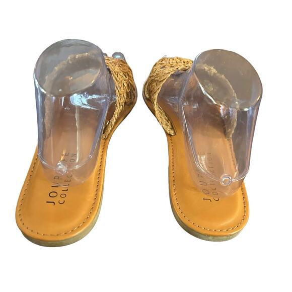 Journee Collection Lissia Woven Fabric Sandals Slip On Double Band NEW Size 10 - Picture 5 of 11